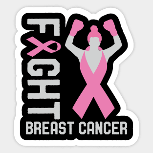 Pink Breast Cancer Awareness Ribbon Survivor Fighter Walk Sticker